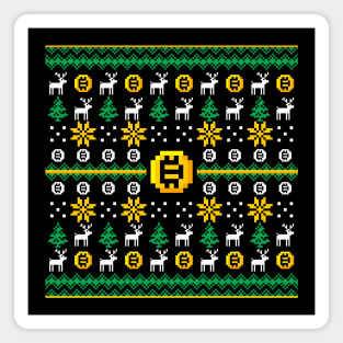 CRYPTO XMAS PATTERN Magnet